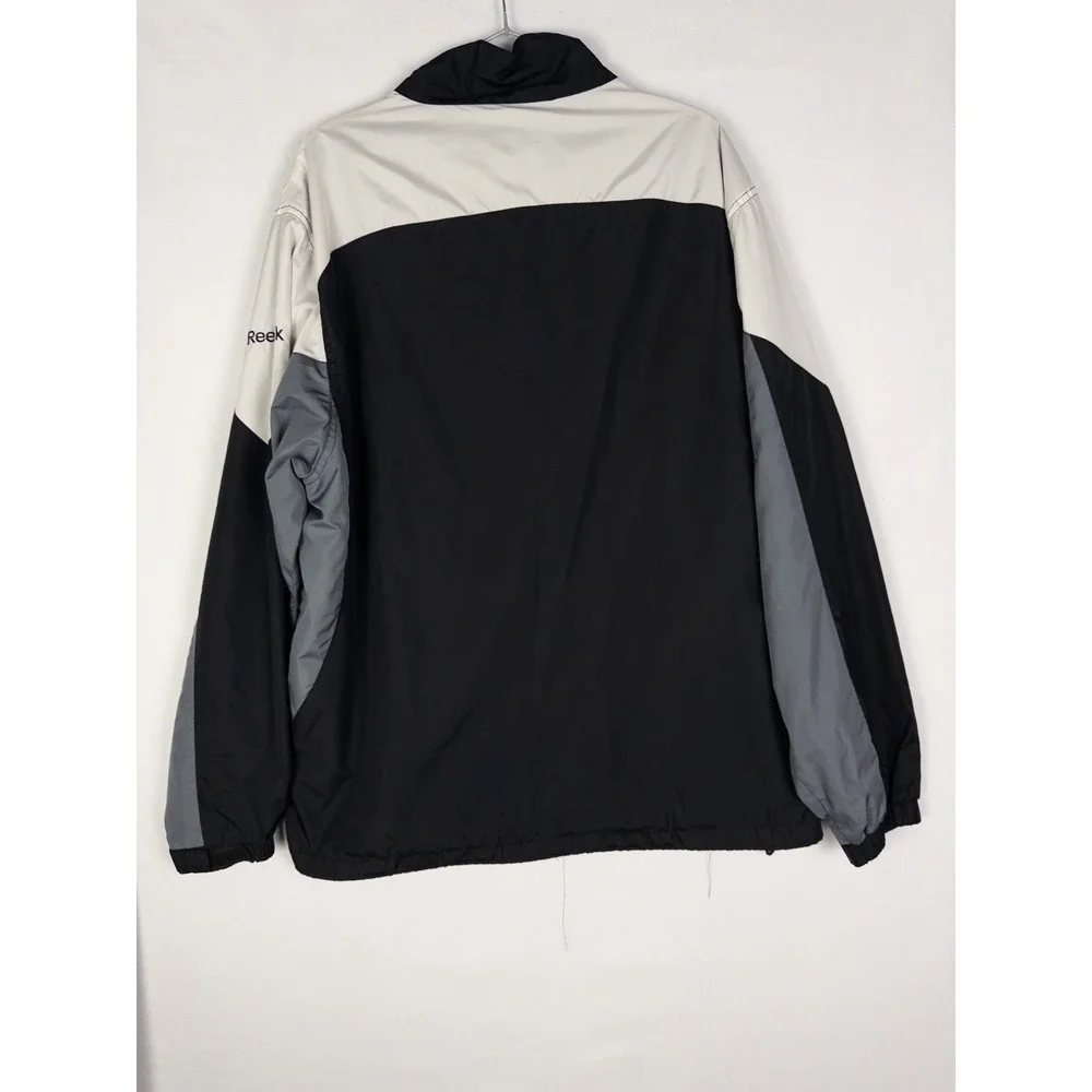 VTG Reebok Steelers Full‎ Zip Jacket Mens XL Color Block Soft Shell Windbreaker